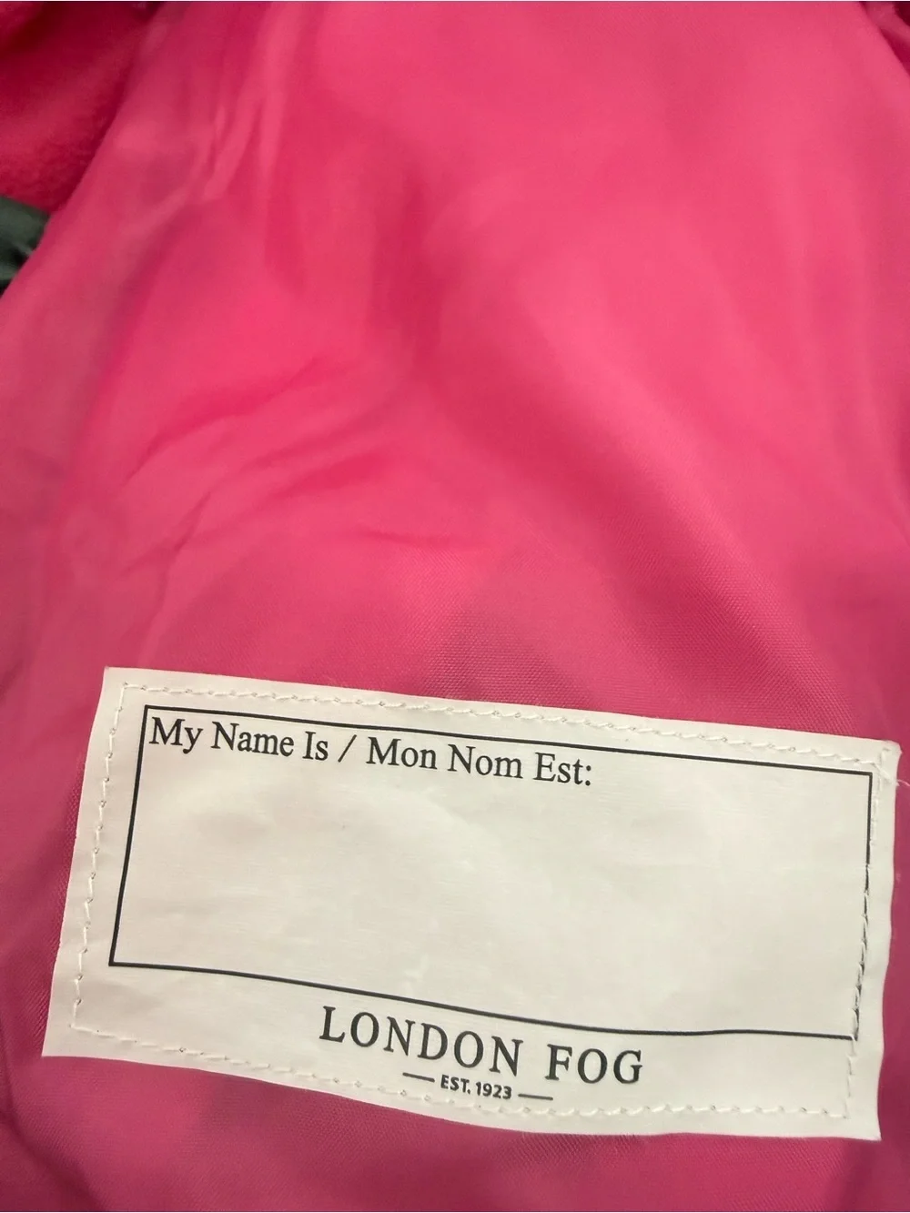 London Fog Girls Pink Puffer Jacket Faux Fur Hood Coat